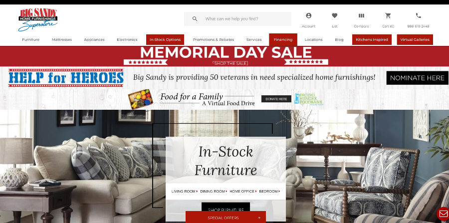 Ashley furniture memorial day sale deals 2019