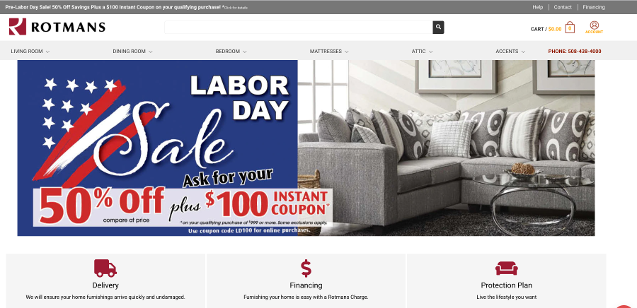 Nebraska furniture mart labor on sale day sale 2020