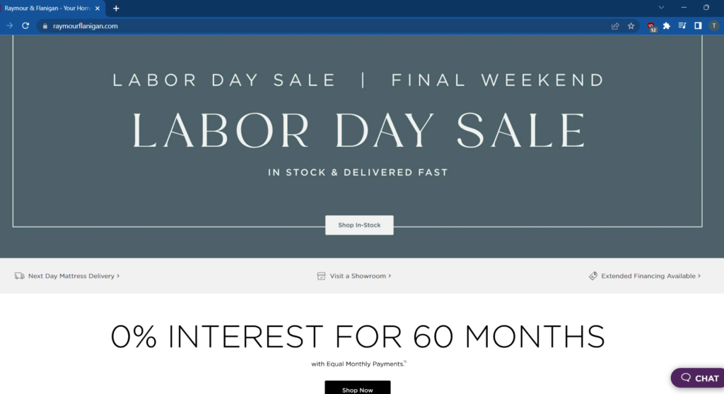 Raymour and flanigan labor online day sale 2020