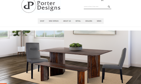Porter Designs eliminates freight surcharges