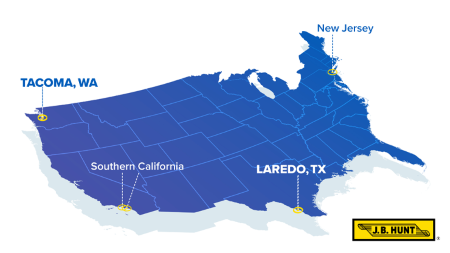 J.B. Hunt Transport expands transload operations in Seattle and Laredo