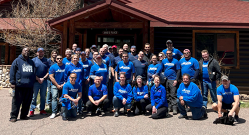 AFW, Easterseals Colorado staff take part in volunteer day at Rocky Mountain Village Camp